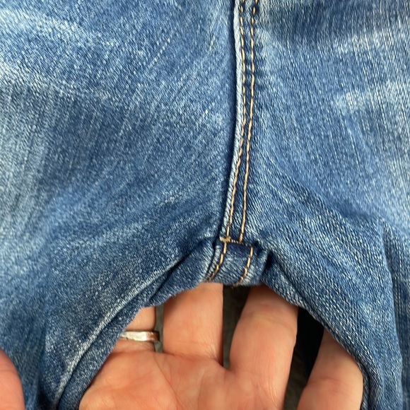 Vintage America Jeans Women's 10P Boho Capri Tassels Embroidery Cottagecore Blue - Picture 8 of 16